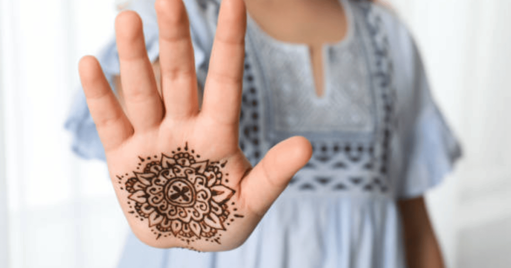 kids eid mehndi designs